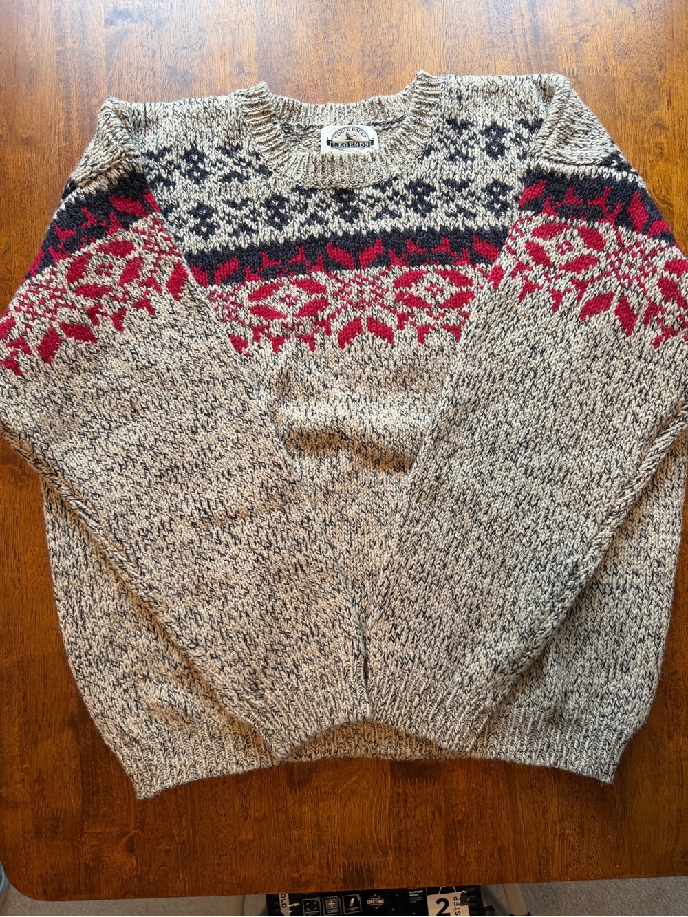 Vintage Eddie Bauer Legends 100% Wool Sweater Mens XL